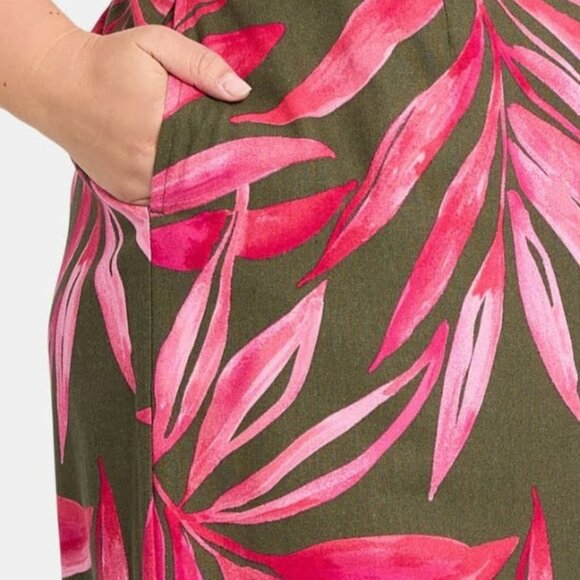 Women's Time and Tru Linen Blend Skirt with Pockets XXL or 3XL - Picture 4 of 5